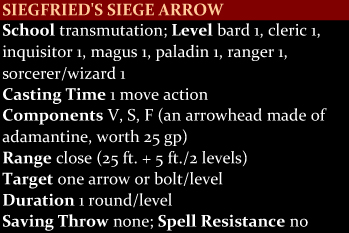 Siegfried's Siege Arrow